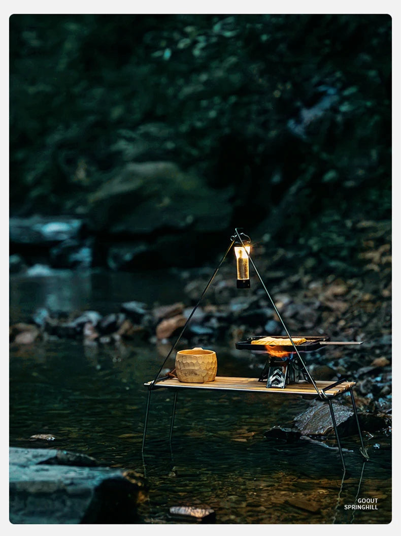 COOUT SPRINGHILL Outdoor Mini Grill Pan Lightweight Camping Portable Spider Oven Grill Pan with Scald Resistant Handles