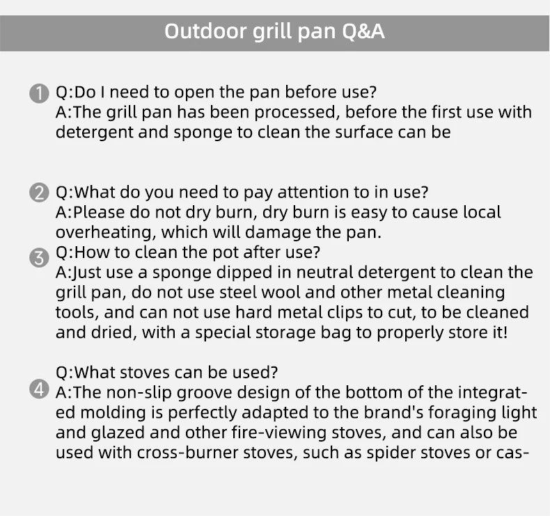 COOUT SPRINGHILL Outdoor Mini Grill Pan Lightweight Camping Portable Spider Oven Grill Pan with Scald Resistant Handles